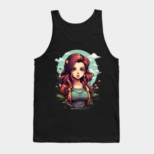 Pixel Girl Cute Tank Top